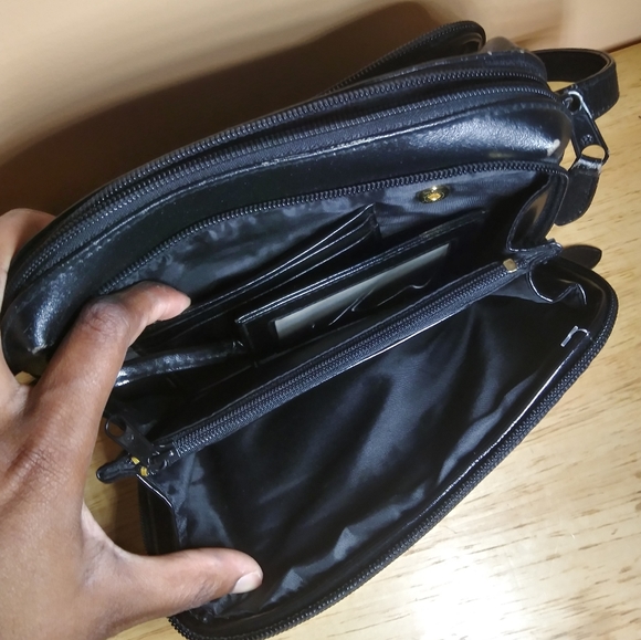 Etienne Aigner Leather Black Bag - Picture 6 of 8